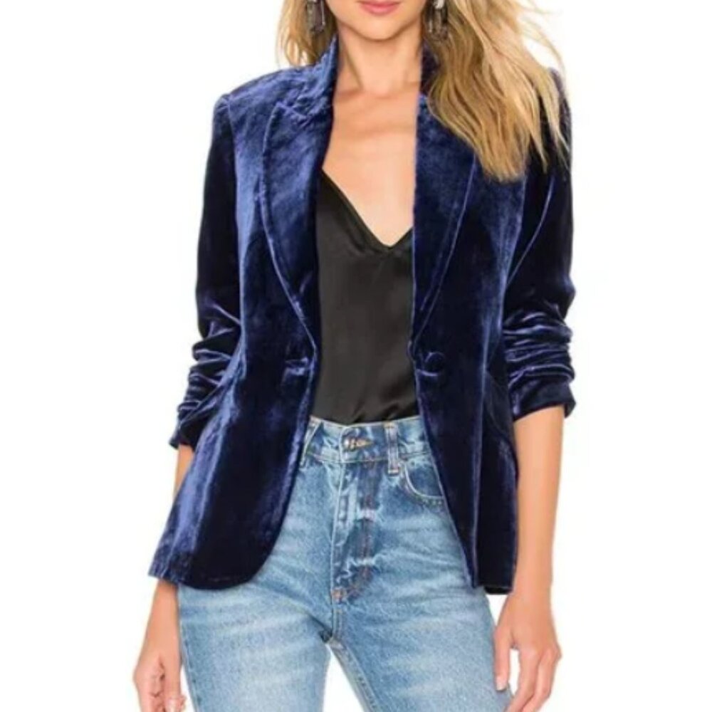 L'Agence Chamberlain Velvet Blazer Size 0